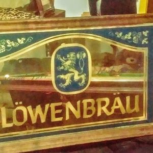 VINTAGE BAR-BEER ADVERTISMENT MIRROR